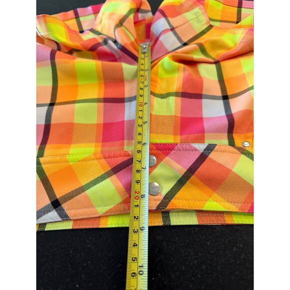 Slazenger Golf ladies Neon Plain pink and yellow shorts SZ 4 - Picture 10 of 10